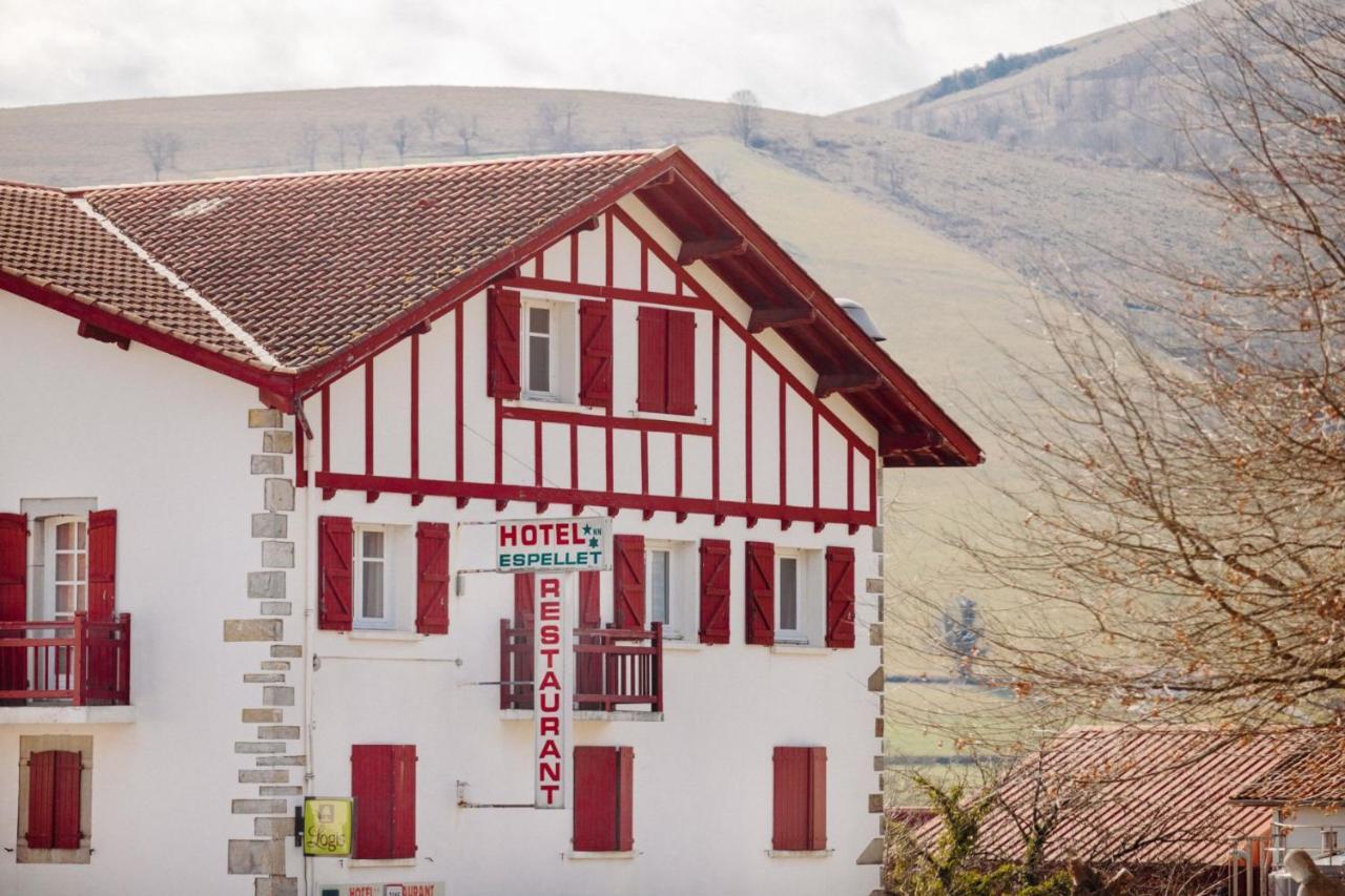 Logis Hotel Restaurant Espelletenia Larceveau-Arros-Cibits Exteriör bild